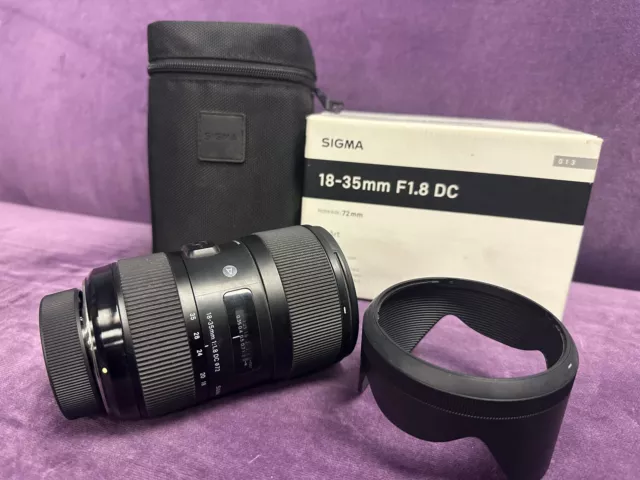 Sigma 18-35mm f/1.8 DC HSM Art Lens for Nikon F Mount Cameras