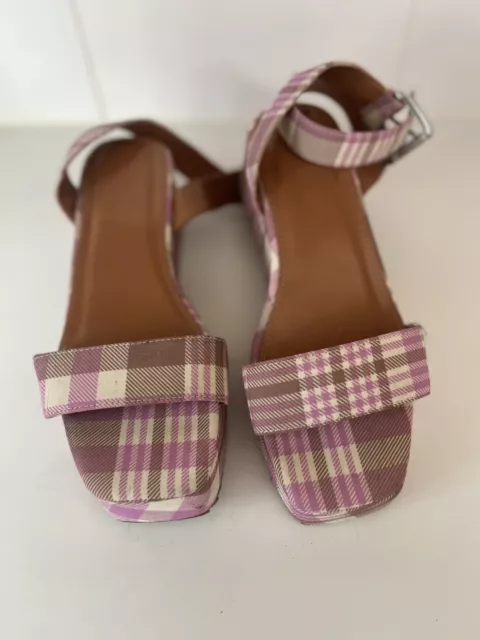 ASOS platform Brown And Pink sandals womens size 4