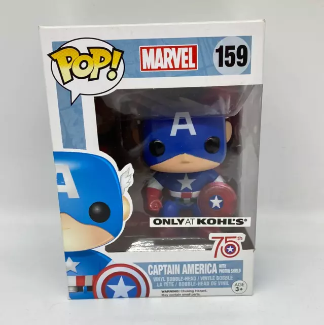 Funko Pop! Marvel: Captain Marvel with Photon Shield #159 Vinyl Bobble-Head Only