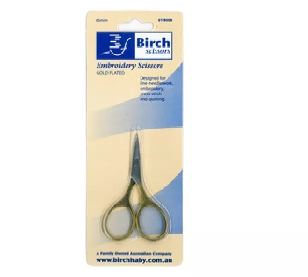 EMBROIDERY SCISSORS - Gold plated - Birch brand - (018006/41)(2344)