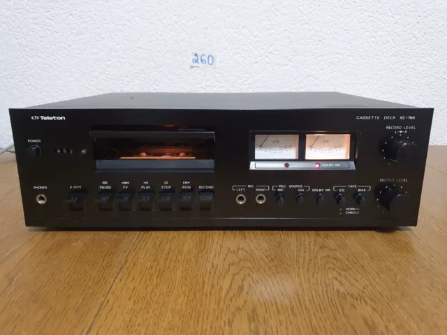 Teleton SC-150 Vintage HiFi DOLBY SISTEM CASSETTE TAPE DECK,Made in Japan