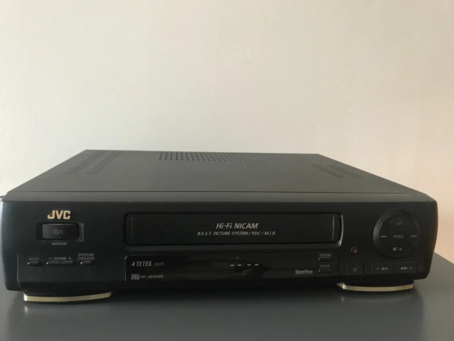Magnetoscope JVC HR-J636MS Systeme M.I.R. Hifi Nicam O.S.D. 4 tetes 