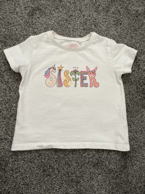 T-shirt bambina NEXT bianca 18-24 mesi