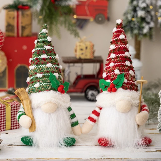Xmas Tree Pendant Glowing Plush Gnome  Christmas Decoration