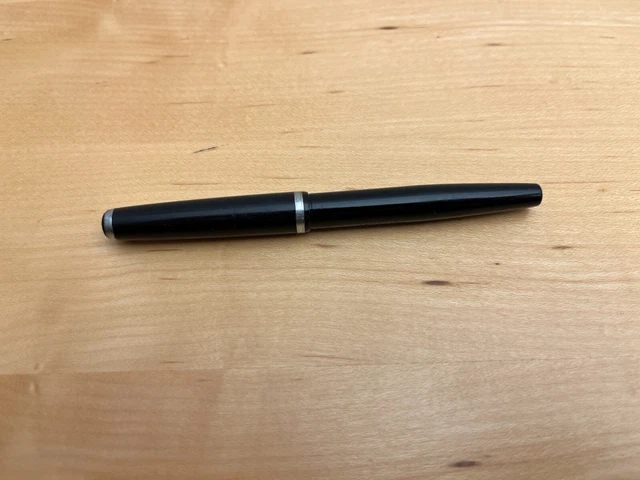 LAMY Cp1 Füllfederhalter – Schwarz Matt, F-Feder, Mit Tintenpatrone Blau