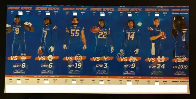 2018 Boise State Broncos Football Collectible Ticket Stub - Any Home Game