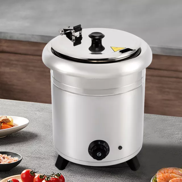 Commercial Soup Kettle 10 Qt Electric Countertop Food Warmer Catering Buffet
