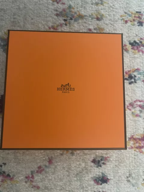 Hermes Paris Orange Box 6 x 6 x 1.5" EMPTY BOX ONLY