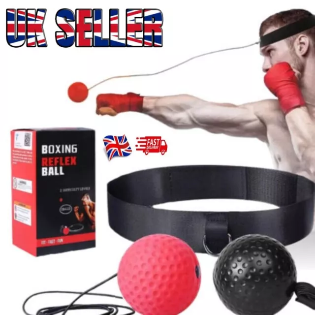 OOTO Upgraded Boxing Reflex Ball, Boxing Training Ball, Mma Speed Training  Suitable for Adult/Kids Best Boxing Equipment for Training, Hand Eye