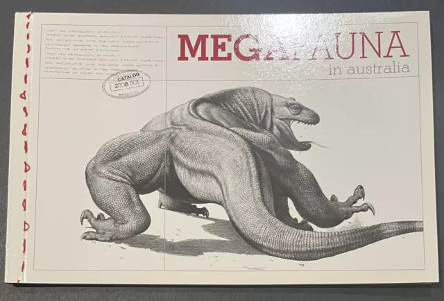 Australia Prestige Booklet 2008 MEGAFAUNA Complete Unfolded With All Stamps