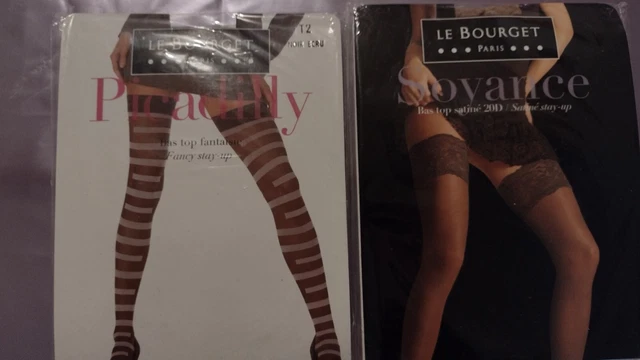2 Paires De Bas Autofixants 2 Pairs Stockings Hold Ups