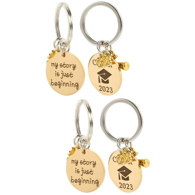 4 Pcs Motivationnel Porte-clés De La Saison Des Diplômes Cadeaux De Couple Fille
