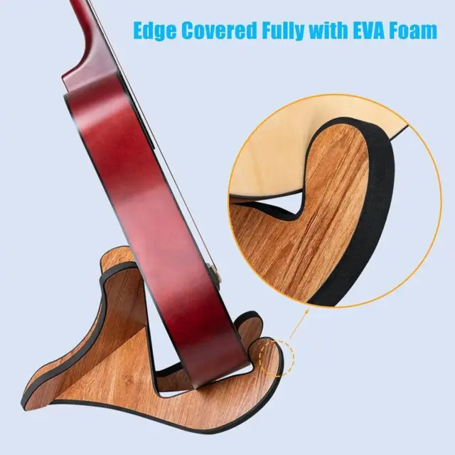 Soporte de guitarra universal para guitarra de madera marco portátil en forma de X F7J4