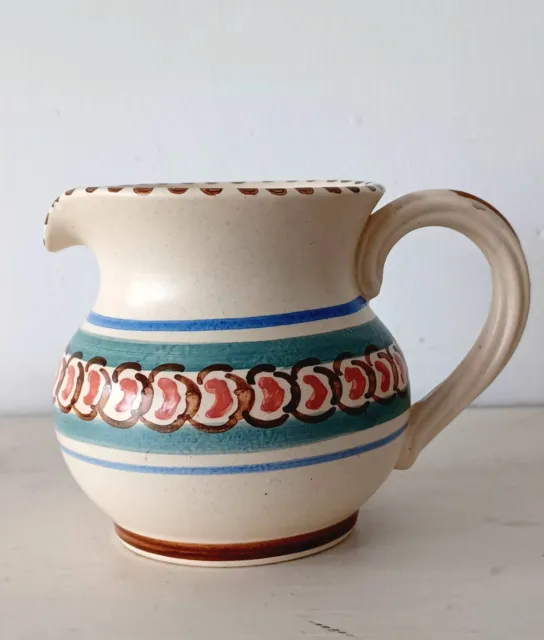 Honiton Pottery Milk Jug Hand Painted 9.5cm Height