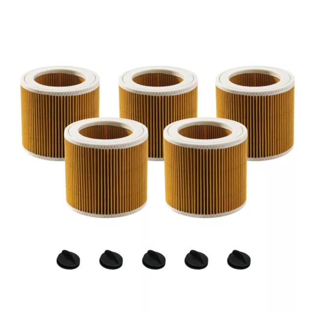 5x Filtre Cartouche avec Kärcher WD3 Premium, WD2, WD 3 P, MV2 , MV 3, A2054