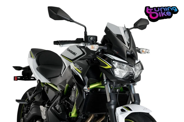 Puig Cupolino Naked N.g. Sport Per Kawasaki Z650 20 Fume Chiaro