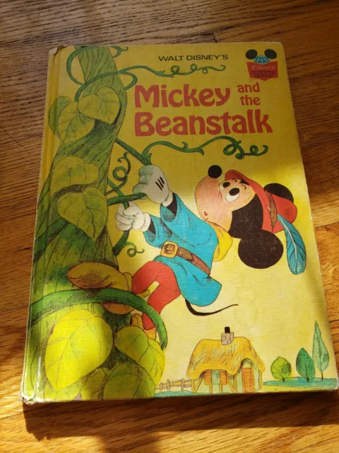 Walt Disney's Mickey and the Beanstalk Random House 1973 Book Club Edition