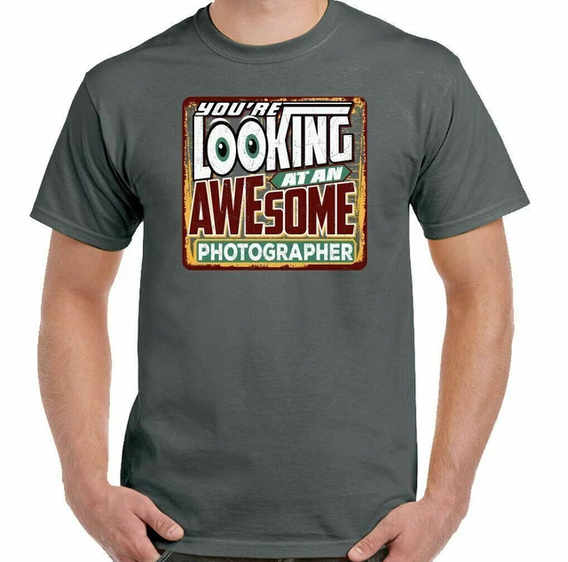 T-shirt fotografo fotografia uomo che stai guardando fantastica fotocamera superiore divertente 2
