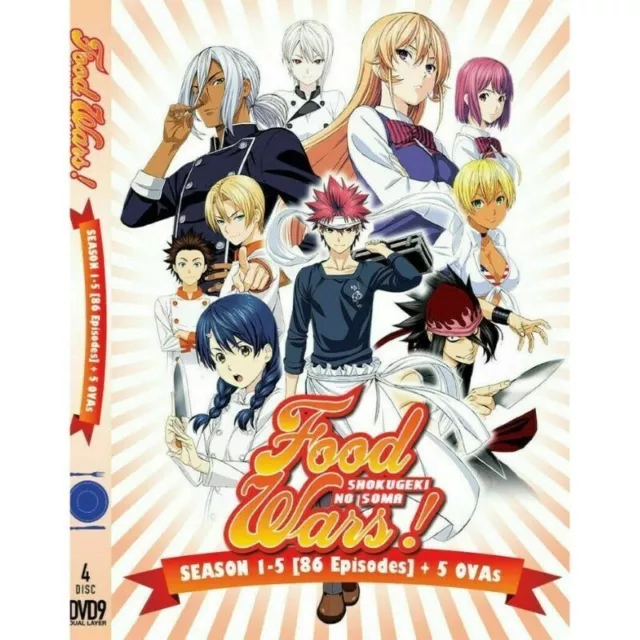 DVD ANIME FOOD Wars! Shokugeki No Soma Season 1+2+3+4+5 (1-86 End)+5 OVA  English $74.57 - PicClick AU