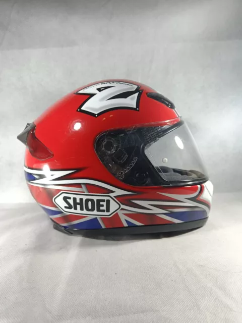 Shoei Xr1000 Michael Rutter 2003 Red Bull Ducati BSB Replica Motorcycle Helmet
