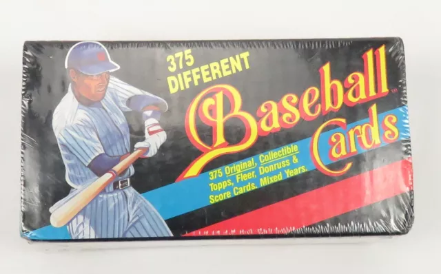375 Different Topps Fleer Donruss Score 1990 Baseball Factory Sealed Cards