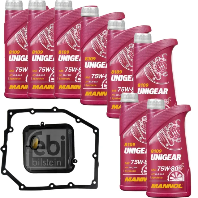 Mannol Unigear 75W-80 8L Febi Filtre à Huile de Transmission pour Jeep Cherokee