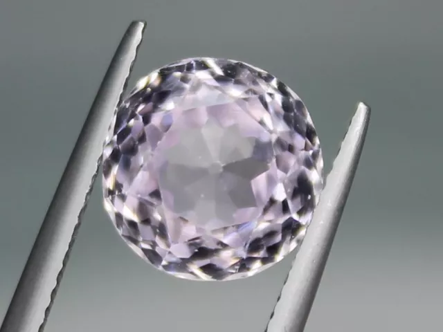 5.97ct Natural Pink Kunzite 10.5mm Loose VS Gemstone Round Afghanistan