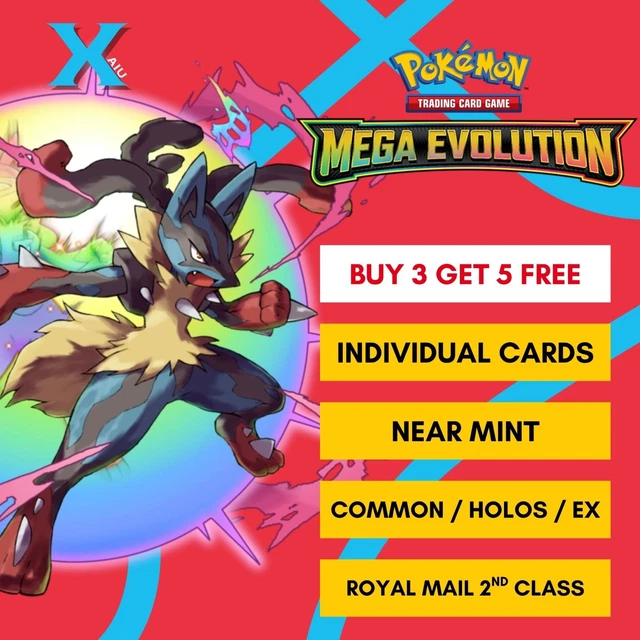 Pokemon TCG - Mega Evolution Singles - Common, Uncommon, Holo - Pick Your Card!