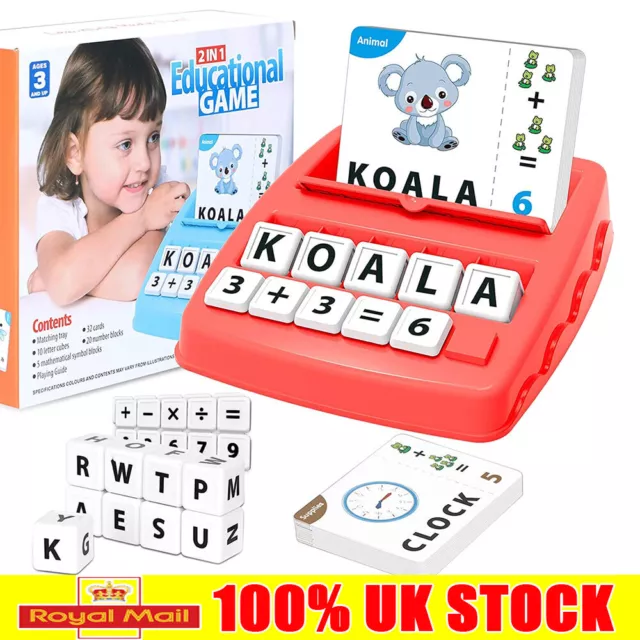 Early Learning Educational Toy English Spelling Alphabet Letter Game Gift