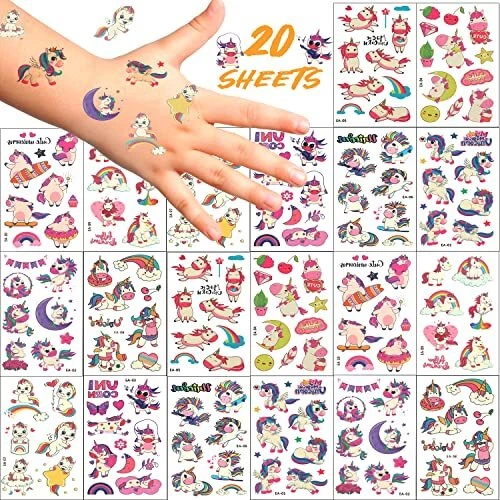 Tatuaggi Temporanei Per Bambini - 8 Fogli Con 160+ Motivi | Impermeabili E Atossici, Per Feste E Regali - Foto 7