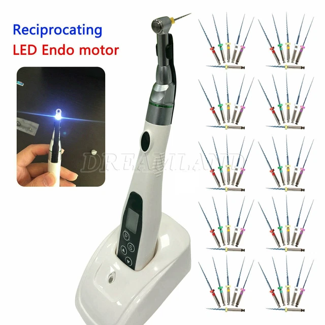 Dental Endo Motor 16:1 Reciprocating Contra angle Cordless / Rotary Files yra