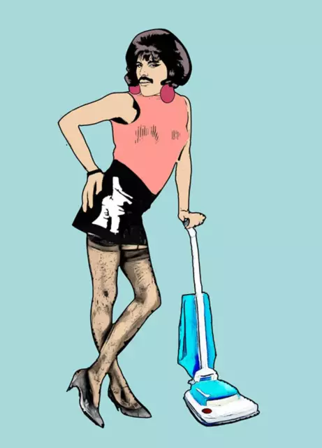 Freddie Mercury Queen Art Print Poster A4