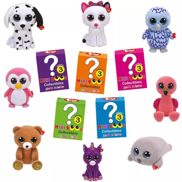 TY MINI BOOS Series 2 3 Mini Collectible Figures Hand Painted