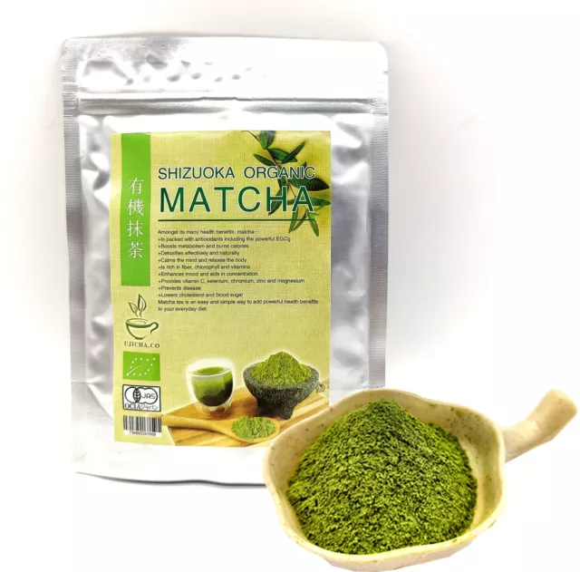 Ceremonial Grade Matcha Green Tea Powder Organic Certified Energy Booster Detox