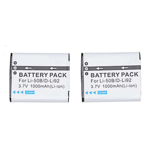 2x Battery for KODAK LB-050 LB-052 PixPro FZ151 FZ152 FZ201 SPZ1 SL10 SL25