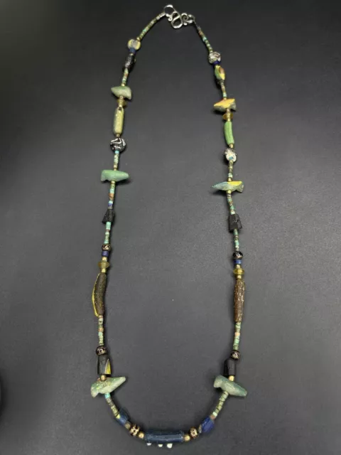 Old Trade Antique Jewelry Of Roman Glass Beads Necklace From Ancient Roman
