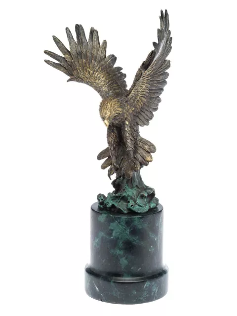 Escultura de bronce del águila figura de bronce escultura de 48 cm presa