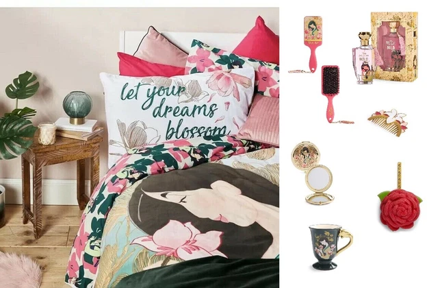 ENSEMBLE DE LITERIE Primark Disney Mulan Coussin Jeter Théière
