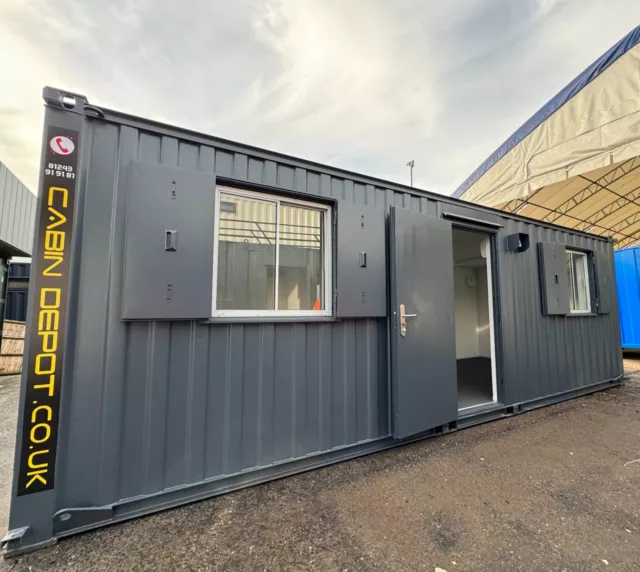 24x9 ft | Open Plan Office | Portable Building | Anti-Vandal Cabin Welfare