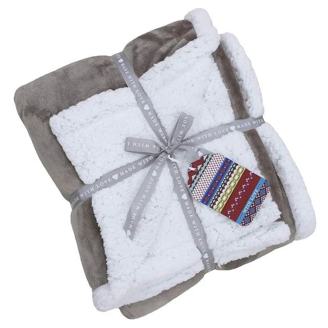 Riva Home  Manta Decorativa de Lana Sherpa Luxe (RV1281)