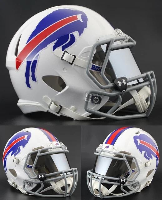 BUFFALO BILLS NFL Football Helmet with MIRROR CHROME Visor / Eye Shield