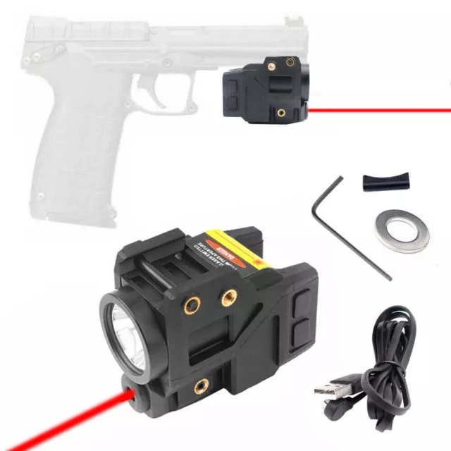 Red/Green/Blue Laser Flashlight Tactical Dot Sight For Glock 17 19 Taurus G2C 3C