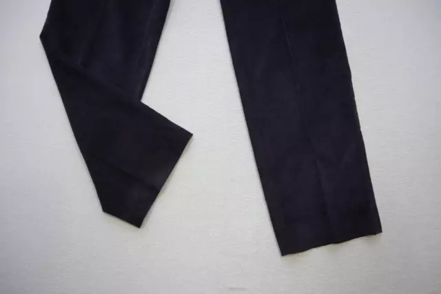 Burberry London Corduroy Pants Dark Purple Flat Casual Mens Size 34 x 32 3