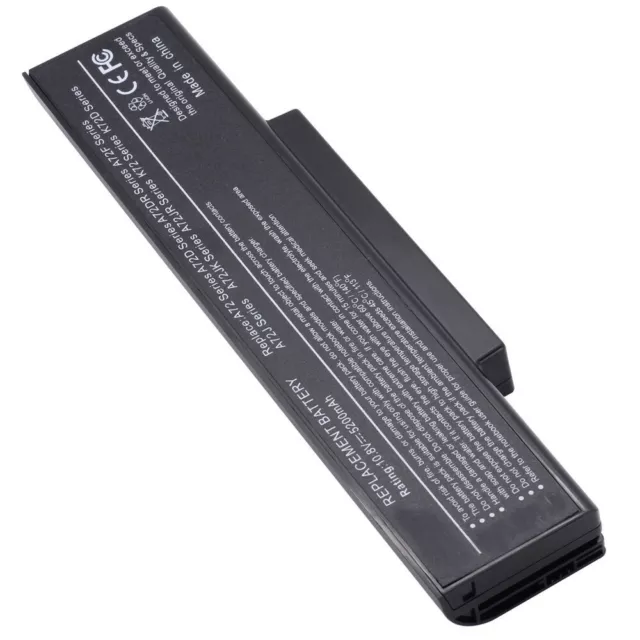 A32-K72 Batterie pour ASUS A32-N71 A72D K72J K73S N71J N73S X72J X73S 3