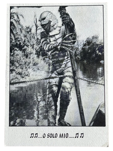 1973 Black Lagoon Creature Monster Feature You’ll Die Laughing #41 Trade Card