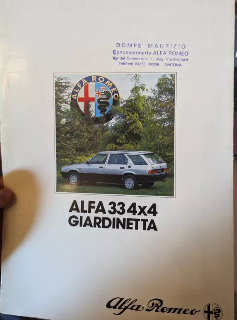 BROCHURE ORIGINALE ALFA ROMEO ALFASUD 33 4x4 Giardinetta DEPLIANT PROSPEKT