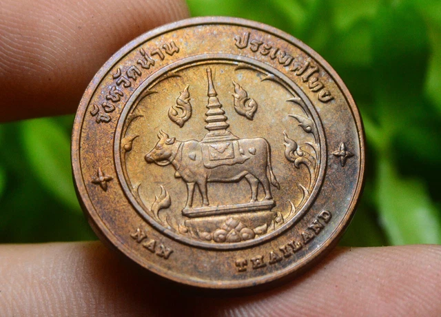 Thailand Tourism Medal Copper Coin Amulet Siam Nan Province
