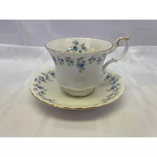 Royal Albert Memory Lane Fine Bone China England Teacup Saucer Set