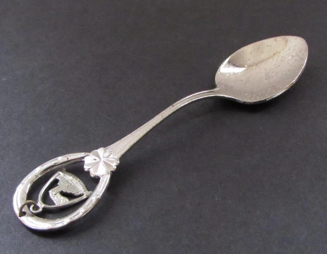 Vintage St. Louis Dangling Charm Silver Plate Souvenir Spoon 3.5" long