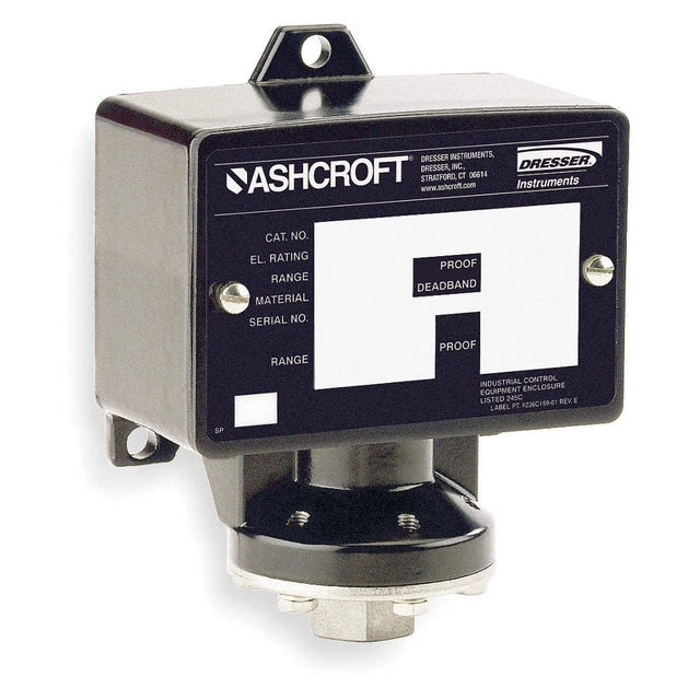 ASHCROFT B424VXCYLM600 Pressure Switch,Diaphragm,60 to 600 psi